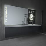Teil-Lack-Wandspiegel LED In Space Teil-Lack-Wandspiegel LED In Space