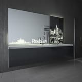 Teillack Wandspiegel Frankfurt Skyline Teillack Wandspiegel Frankfurt Skyline