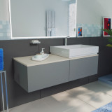 Bad Unterschrank mit Schubladen für 1 oder 2 Waschbecken - Jade B