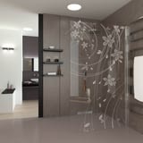Walk In Dusche gelasert mit Motiv Floral Ornaments I Walk In Dusche gelasert mit Motiv Floral Ornaments I