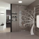 Walk In Dusche gelasert mit Motiv Tree of Art Walk In Dusche gelasert mit Motiv Tree of Art