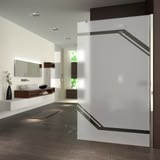 Walk In Dusche satiniert mit Motiv Interface Walk In Dusche satiniert mit Motiv Interface