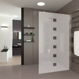 Walk In Dusche satiniert mit Motiv Ronka Walk In Dusche satiniert mit Motiv Ronka