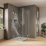 Duschkabine aus Glas mit Dekor Cristal Clear (Eckeinstieg) Duschkabine aus Glas mit Dekor Cristal Clear (Eckeinstieg)