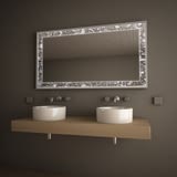 Spiegel für das Bad mit Alurahmen Fiodora