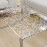 Glastischplatte gelasert mit Motiv - Circles Glastischplatte gelasert mit Motiv - Circles