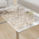 Glastischplatte gelasert mit Motiv - Mosaik Glastischplatte gelasert mit Motiv - Mosaik