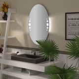 Ovaler Spiegel mit LED nach Maß Caja