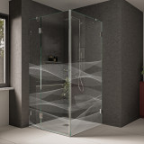 Duschkabine aus Glas mit Laser-Dekor Energy 2 Duschkabine aus Glas mit Laser-Dekor Energy 2