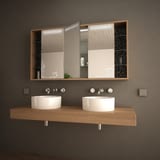 Spiegelschrank mit Motivfächern Ophelia