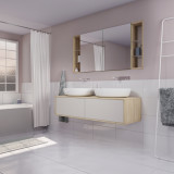 Waschbeckenunterschrank für Aufsatzwaschbecken nach Maß - Dolomit B